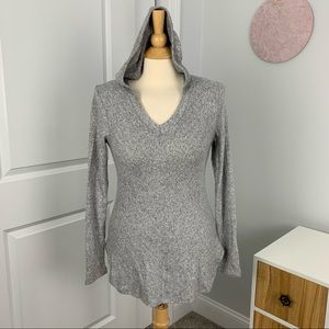 NWT Bobeau Gray Heathered Soft Sweatshirt Top, Long Sleeve Size XS